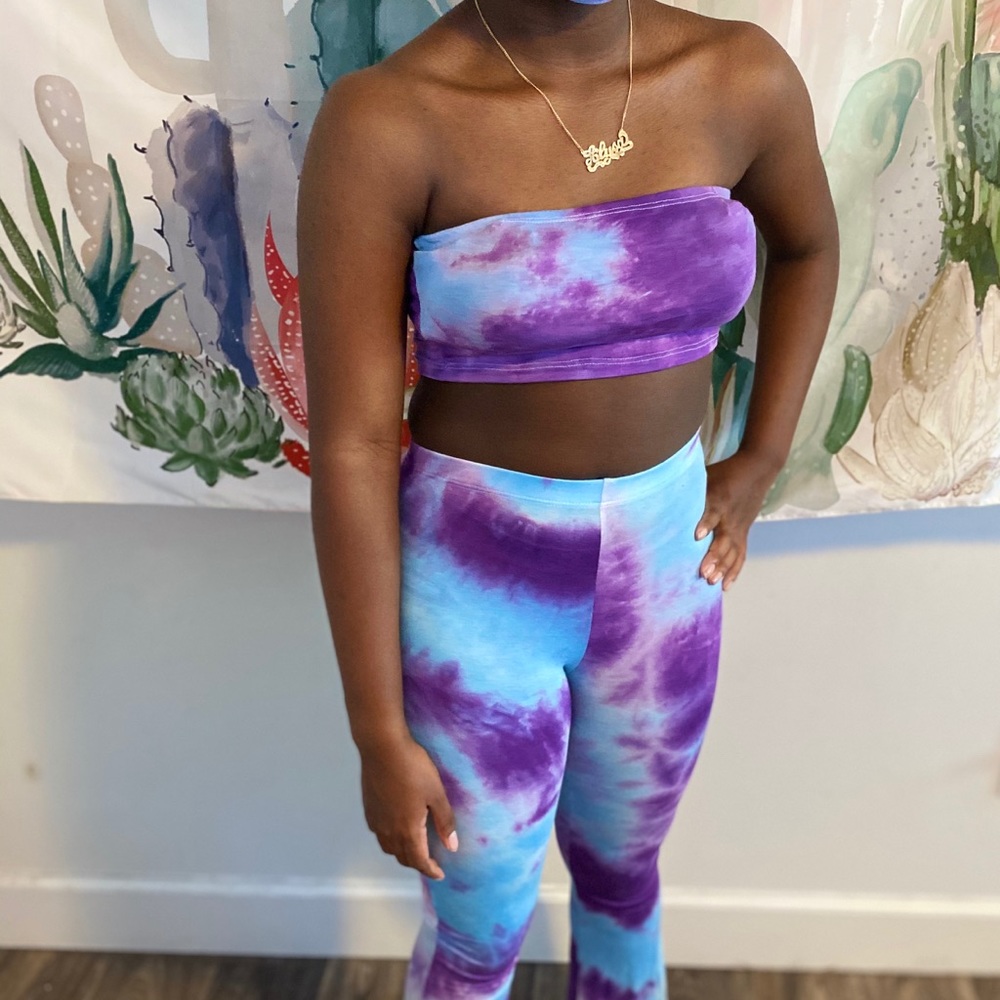 Don’t Rush Pant Set- Purple - Picture 2 of 6